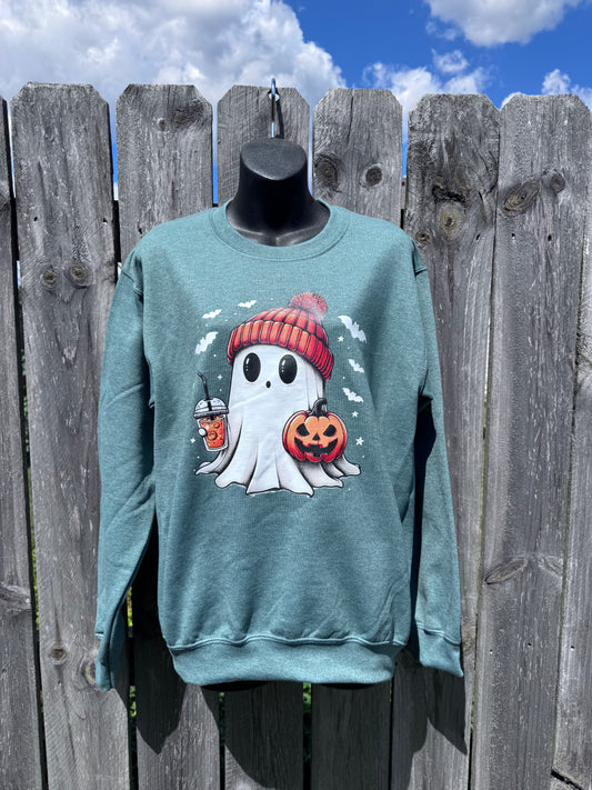 Fall Spooky Ghost Sweatshirt