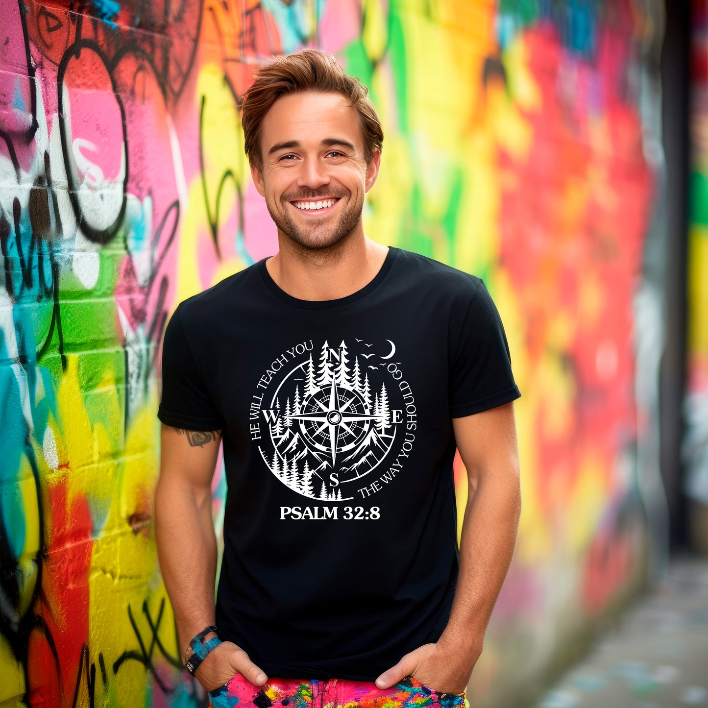 He Will Teach You Psalms 32:8 | Religious